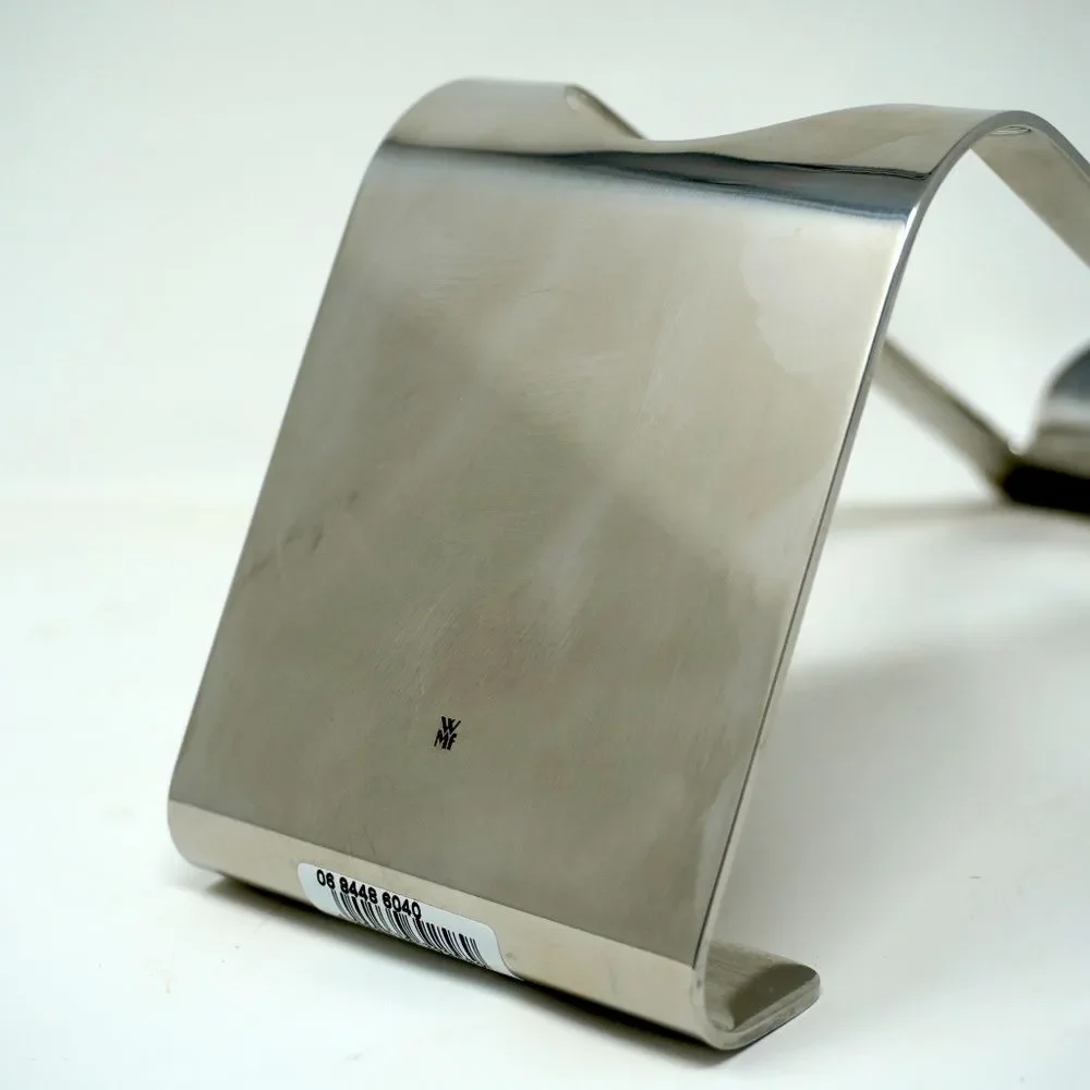 WMF Wine Bottle Holder Modernist Minimalist Stainless Steel Presentation Stand